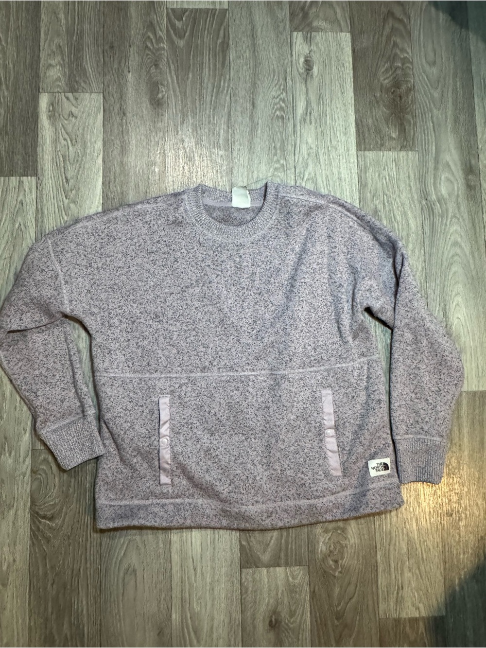 The North Face Crescent Purple Gray Sweater Womens L